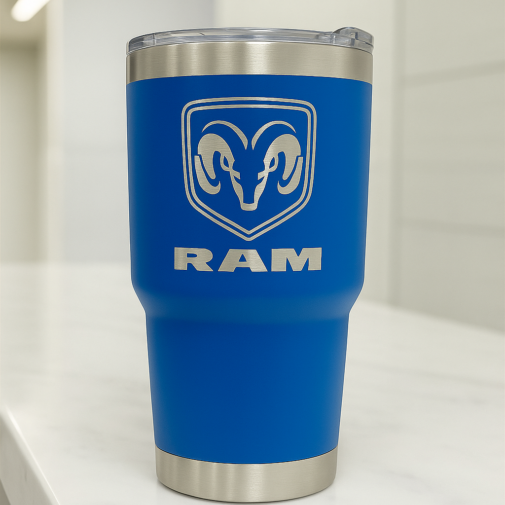 30 Oz RAM Truck Stainless Steel Tumbler