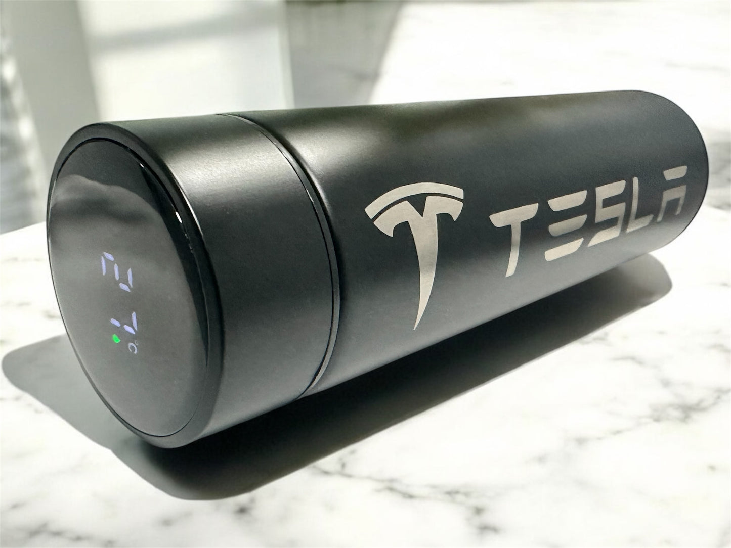 Tesla Digital Water Bottle, Leak-proof,Water Bottles, Stainless Steel Vacuum Insulated Bottle.