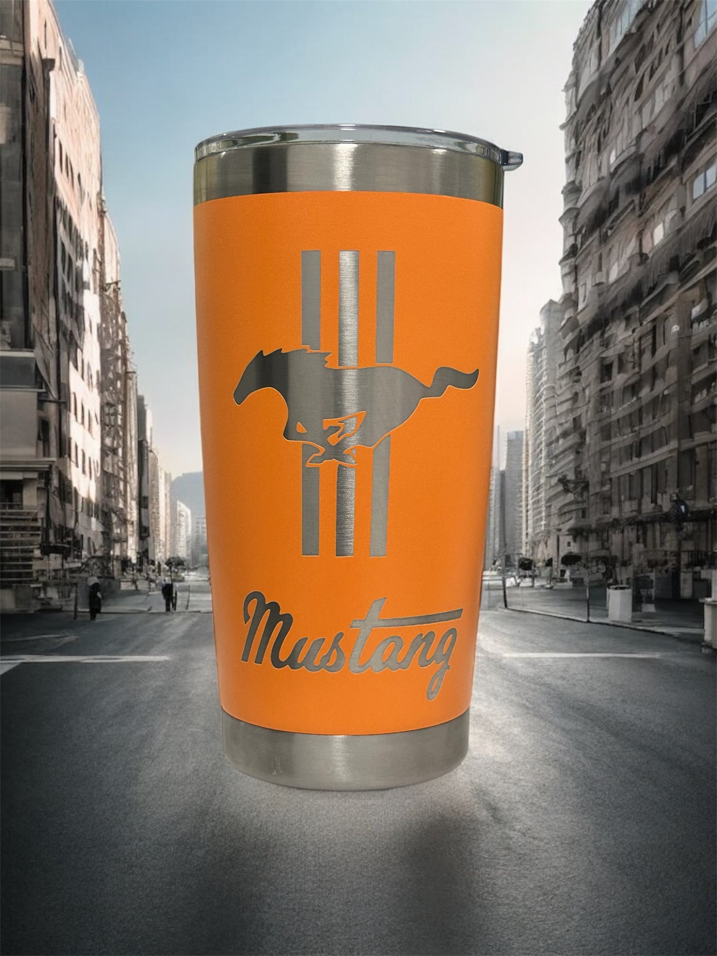 20 Oz Ford Mustang Stainless Steel Tumbler