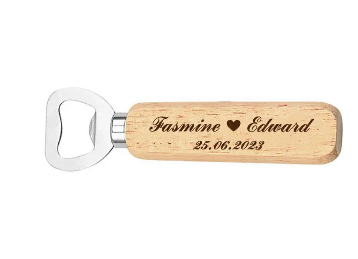 Personalized Wooden Bottle Opener: Gifts For Dad, The Man Myth Legend