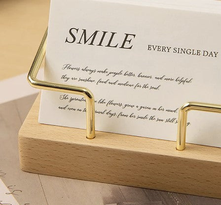 Business Card Holder Organizer Office Desk Display Stand Memo Counter Accessories Tabletop Shelf Home Wooden Card Holder Storage