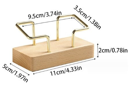 Business Card Holder Organizer Office Desk Display Stand Memo Counter Accessories Tabletop Shelf Home Wooden Card Holder Storage