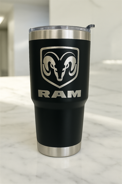 30 Oz RAM Truck Stainless Steel Tumbler