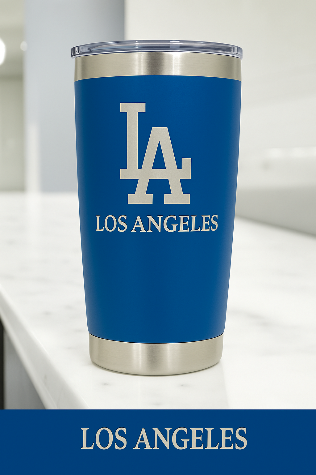 Los Angeles Dodgers Tumbler: 20 oz Stainless Steel, Vacuum Insulated