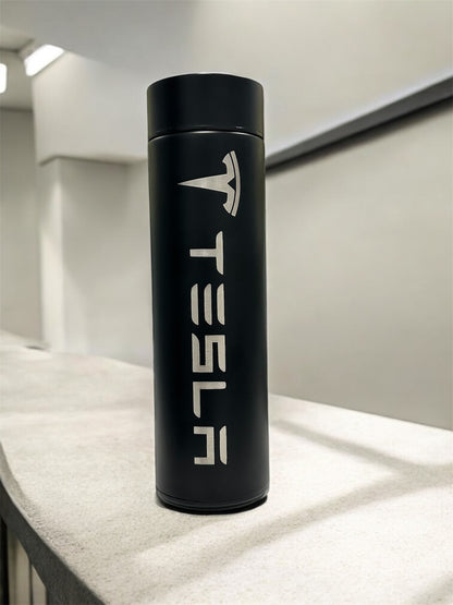 Tesla Digital Water Bottle, Leak-proof,Water Bottles, Stainless Steel Vacuum Insulated Bottle.