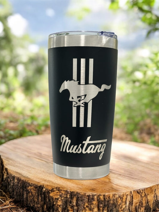 20 Oz Ford Mustang Stainless Steel Tumbler
