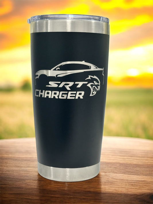 20 Oz DODGE CHARGER Stainless Steel Tumbler