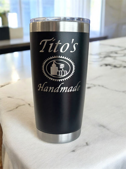 20 Oz Titos Vodka Stainless Steel Tumbler