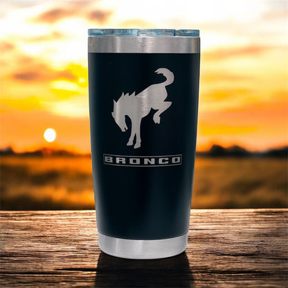 20 Oz BRONCO Stainless Steel Tumbler