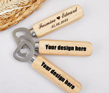Personalized Wooden Bottle Opener: Gifts For Dad, The Man Myth Legend