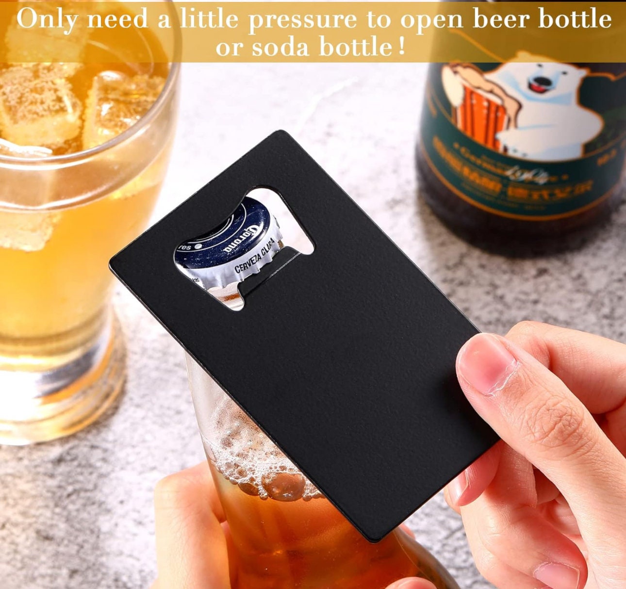 5 Pack Personalized Credit Card Bottle Opener, Wallet Size Bottle Opener, Groomsmen Gift, Usher Gift, Father, Beer Opener, Bottle Opener