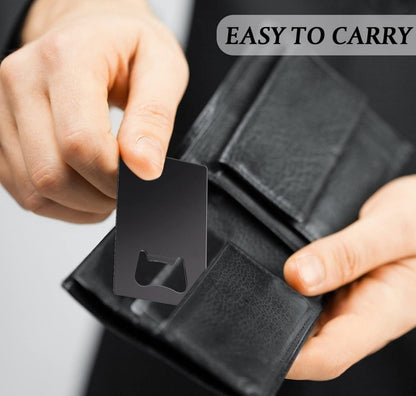 5 Pack Personalized Credit Card Bottle Opener, Wallet Size Bottle Opener, Groomsmen Gift, Usher Gift, Father, Beer Opener, Bottle Opener