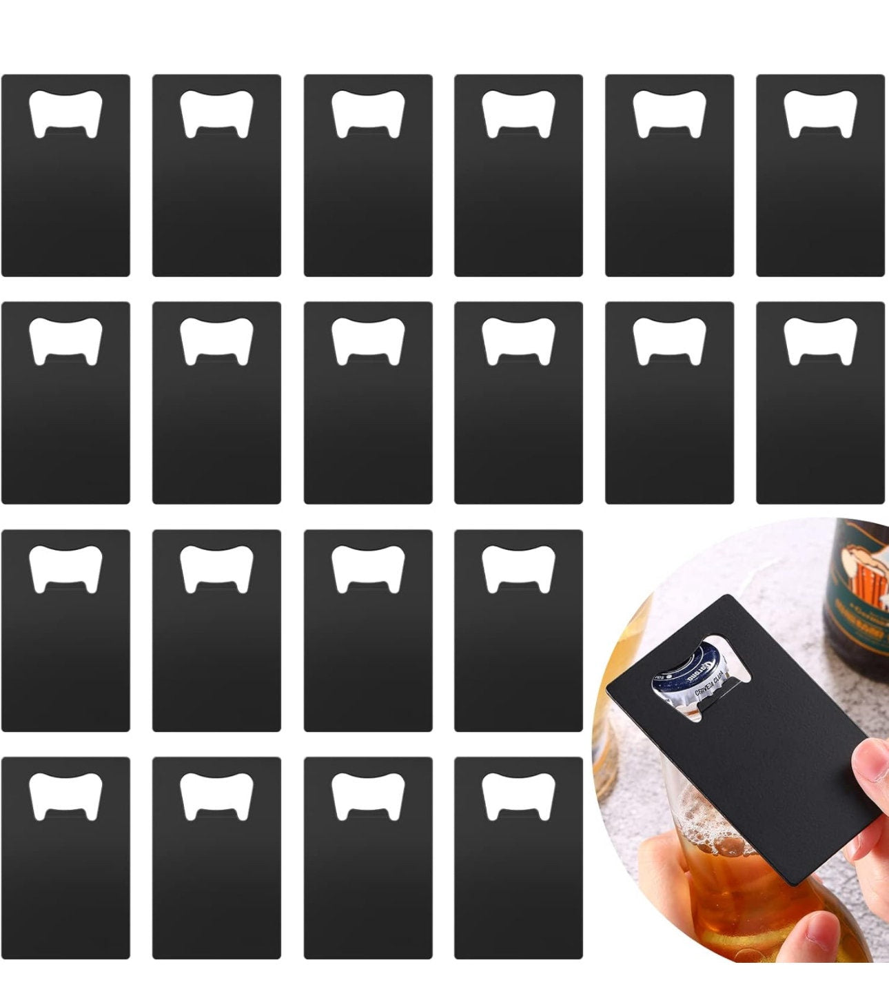 5 Pack Personalized Credit Card Bottle Opener, Wallet Size Bottle Opener, Groomsmen Gift, Usher Gift, Father, Beer Opener, Bottle Opener