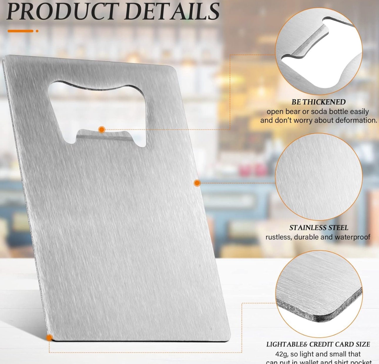 Pack of 5 Personalized Credit Card Bottle Opener, Wallet Size Bottle Opener, Groomsmen Gift, Usher Gift, Father, Beer Opener, Bottle Opener