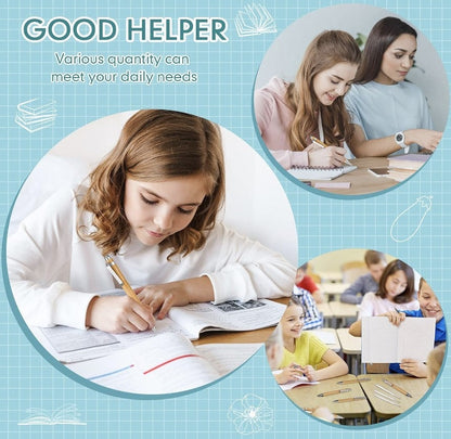 Bamboo Pens Wood Natural Engraving Retractable Bamboo Pen with Extra Black Ink Refills Ballpoint Pen Journaling Pen, Gift for Graduation.