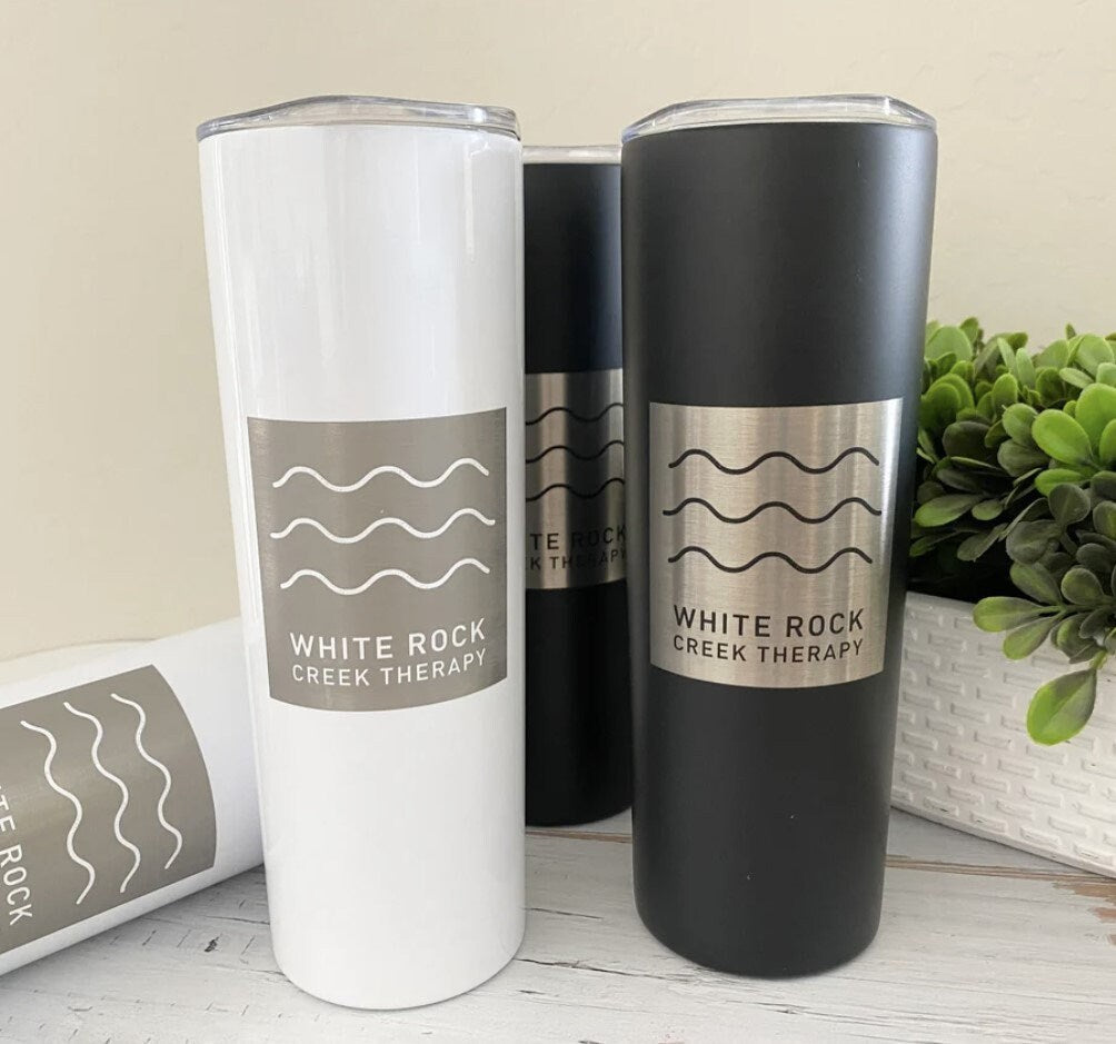 20 Oz Straight Skinny Tumblers, Individually Gift Boxed Stainless Steel Slim Skinny Tumbler Set Bulk, Insulated Slim Thin Travel Tumbler.