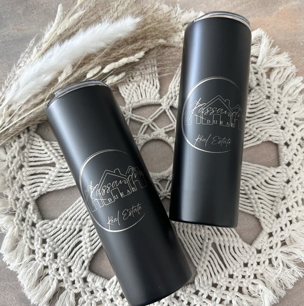 20 Oz Straight Skinny Tumblers, Individually Gift Boxed Stainless Steel Slim Skinny Tumbler Set Bulk, Insulated Slim Thin Travel Tumbler.