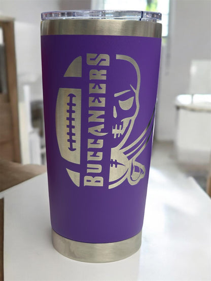 Buccaneers 20oz Stainless Steel Tumbler: Double Wall Insulated Cup