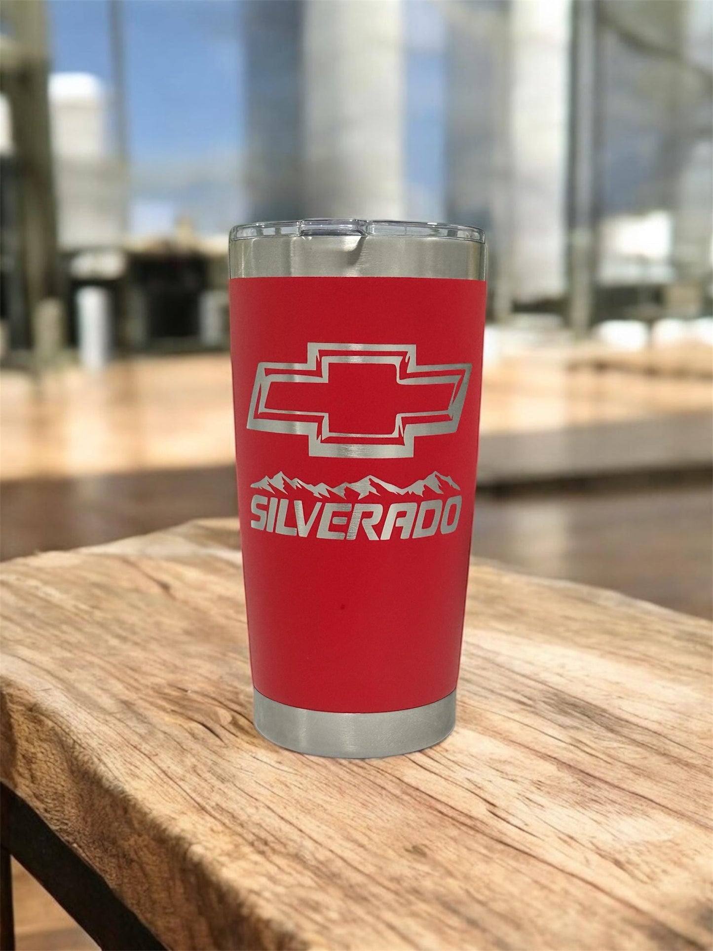 Chevy Silverado 20oz Tumbler: Stainless Steel, Vacuum Insulated