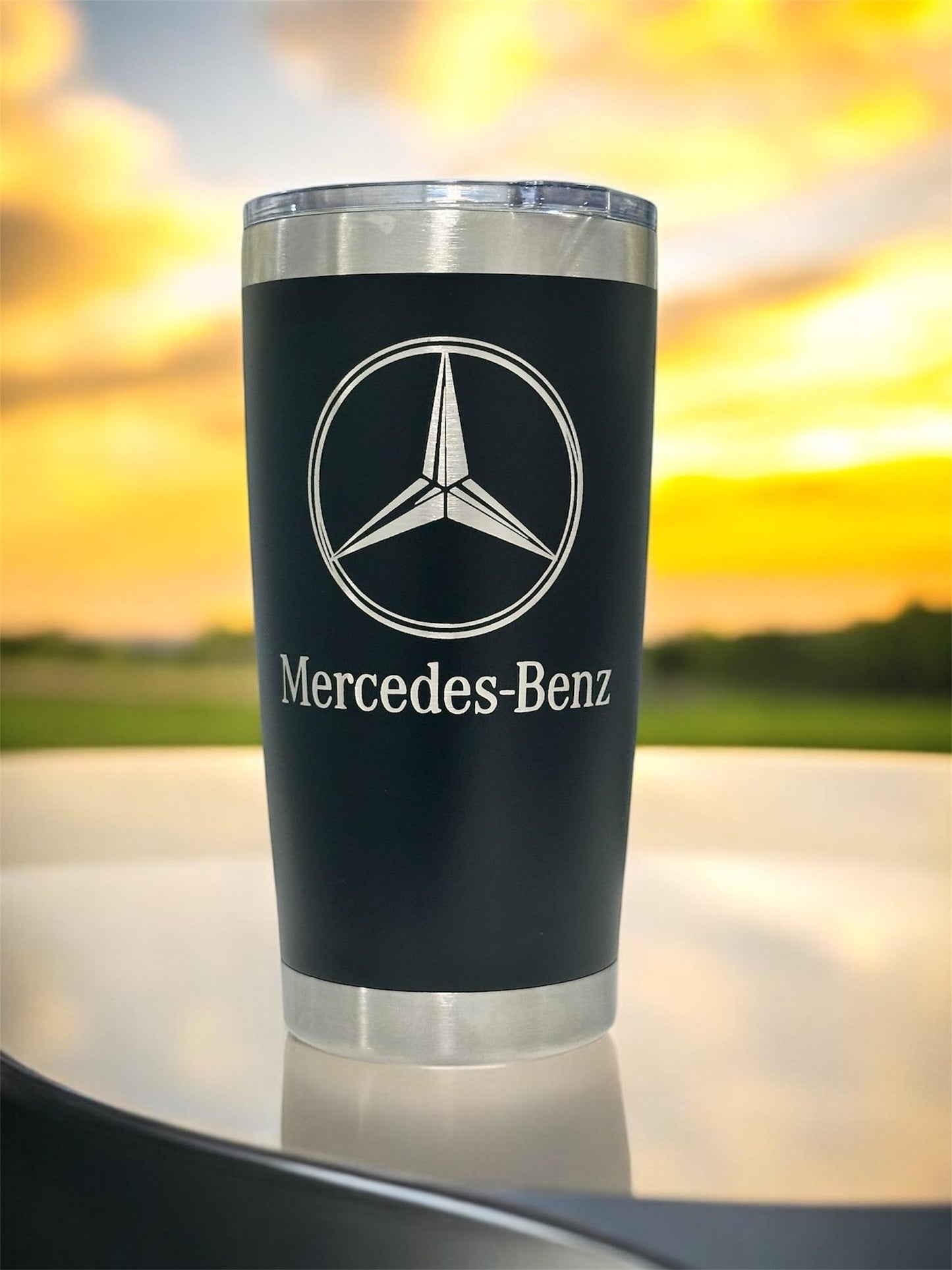 Mercedes Benz Tumbler: 20 oz Stainless Steel, Double Wall Insulated