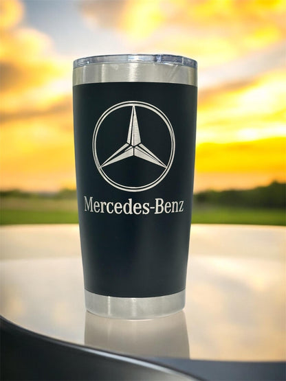 Mercedes Benz Tumbler: 20 oz Stainless Steel, Double Wall Insulated