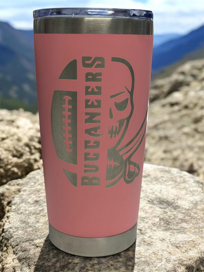 Buccaneers 20oz Stainless Steel Tumbler: Double Wall Insulated Cup