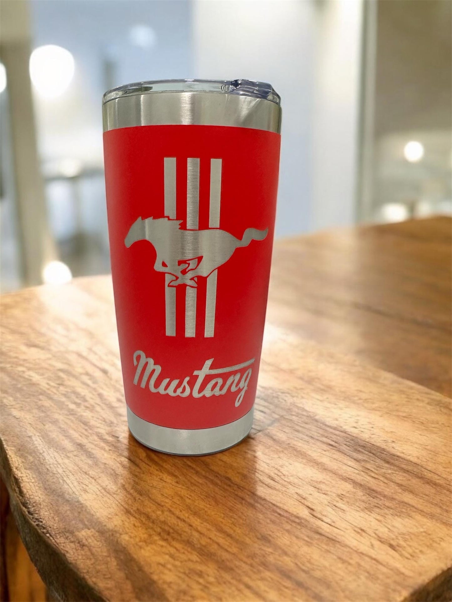 Ford Mustang Tumbler: 20oz Stainless Steel, Double Wall Insulated