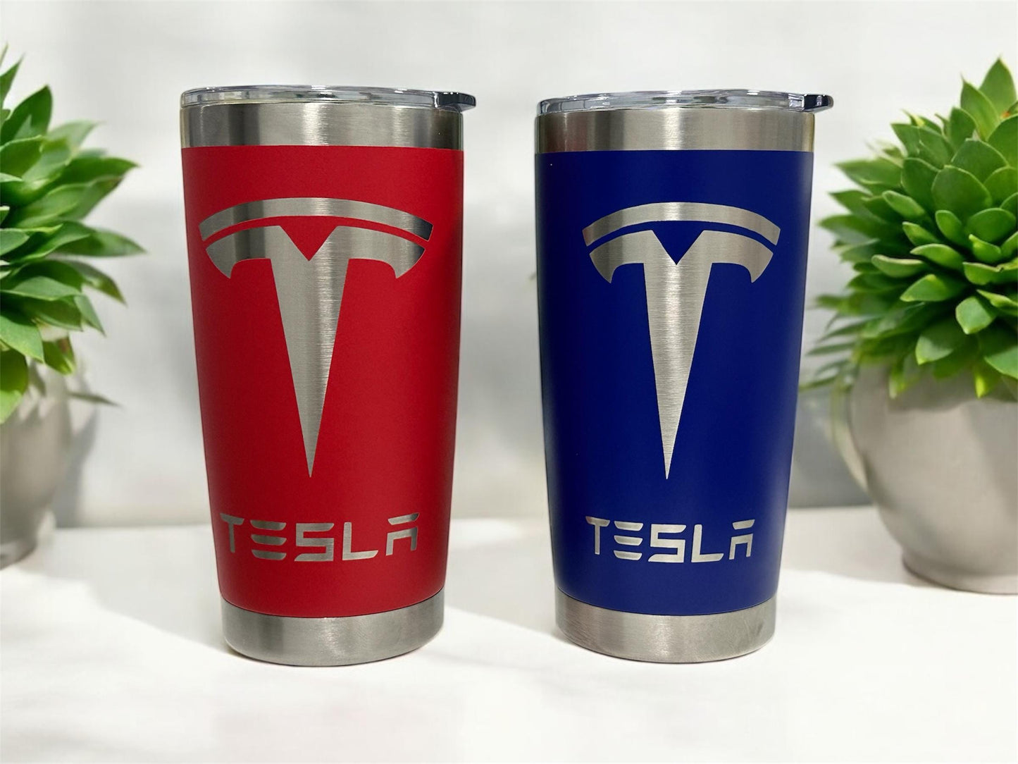 20 oz Tesla. Stainless Steel Tumbler Cup with Lid Double Wall Vacuum Insulated Powder Coated Cup for Hot and Cold Drinks.