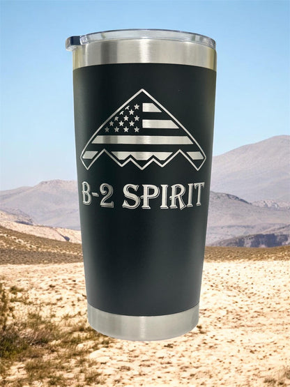 B-2 Spirit Tumbler: 20 oz Stainless Steel, Double Wall Insulated