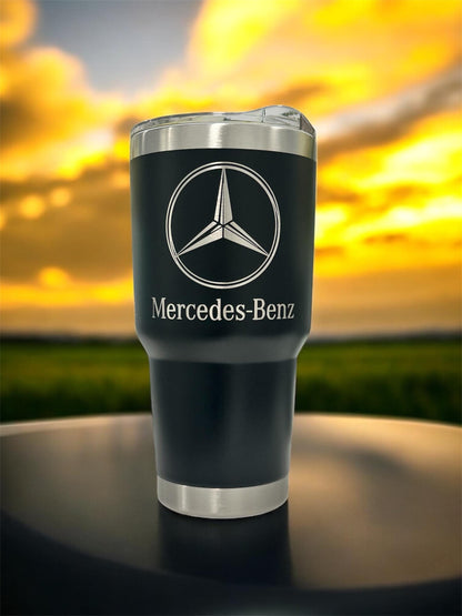 Mercedes Benz 30oz Tumbler: Stainless Steel, Double Wall Insulated