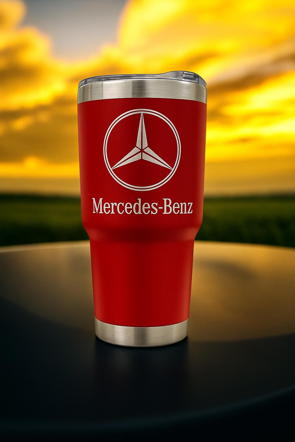 Mercedes Benz 30oz Tumbler: Stainless Steel, Double Wall Insulated
