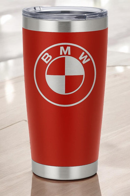 BMW 20oz Stainless Steel Tumbler: Double Wall Insulated Cup