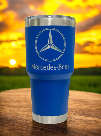 Mercedes Benz 30oz Tumbler: Stainless Steel, Double Wall Insulated