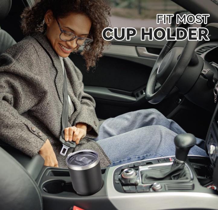 AUDI 30oz Tumbler: Stainless Steel, Double Wall Insulated