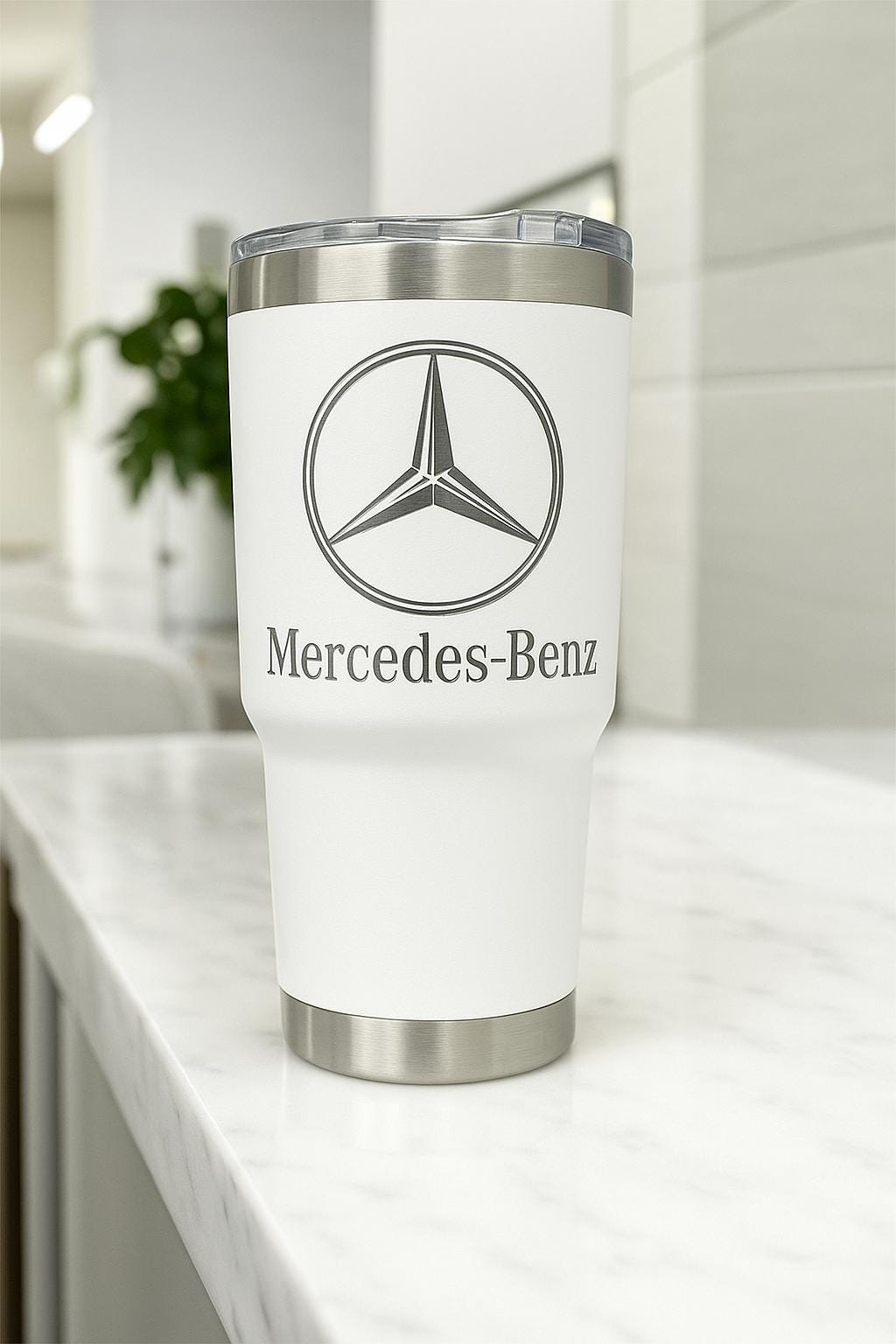 Mercedes Benz 30oz Tumbler: Stainless Steel, Double Wall Insulated