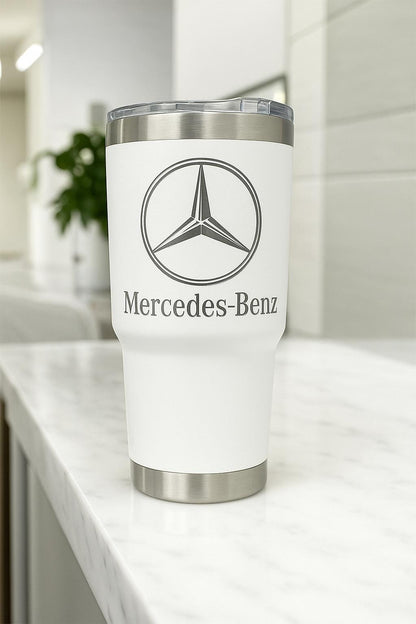 Mercedes Benz 30oz Tumbler: Stainless Steel, Double Wall Insulated