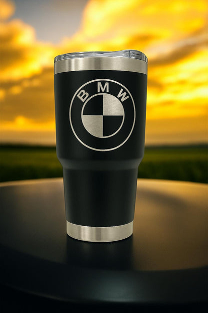 BMW 30oz Tumbler: Stainless Steel, Double Wall Insulated