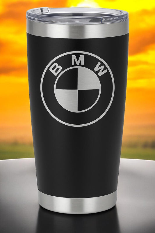 BMW 20oz Stainless Steel Tumbler: Double Wall Insulated Cup