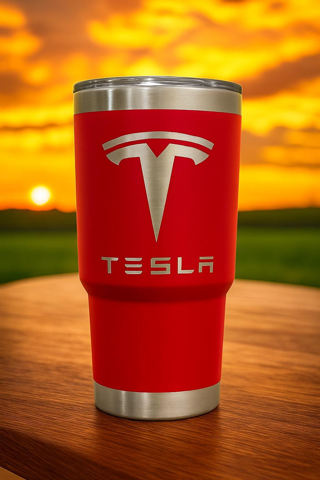 30 oz TESLA Tumbler Cup. Stainless Steel Tumbler with Lid Double Wall Vacuum Insulated Powder Coated Cup for Hot and Cold Drinks.