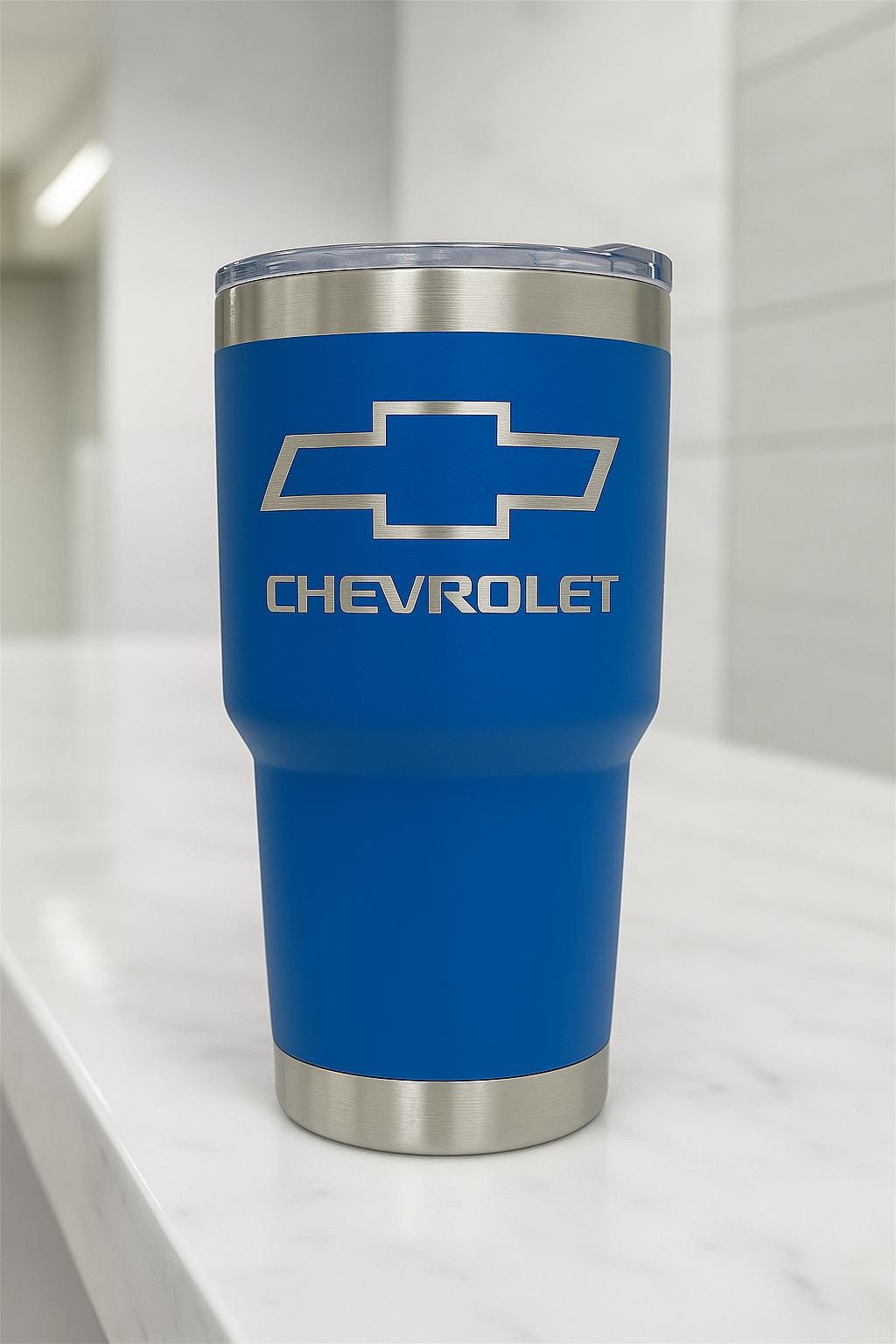 Chevrolet 30 oz Tumbler: Double Wall Insulated Stainless Steel Cup