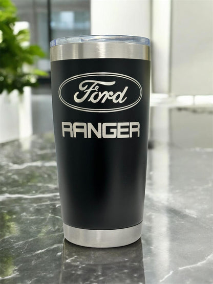 Ford Ranger Tumbler: 20 oz Stainless Steel, Vacuum Insulated