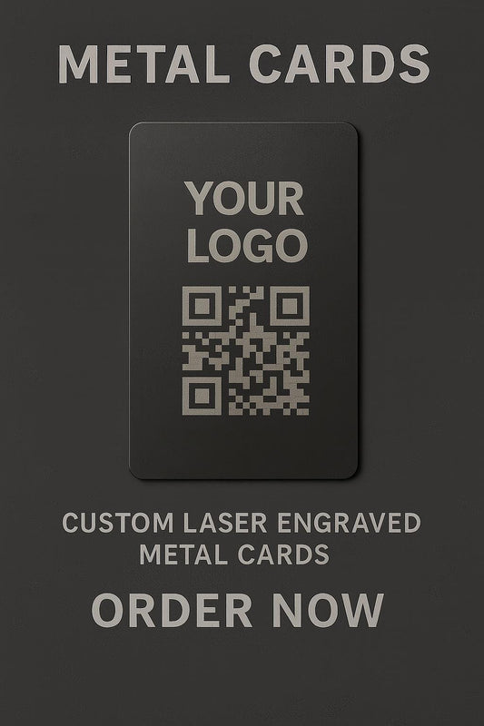 Custom Business Cards. Personalized Black Metal Business Cards, Corporate Business Cards.