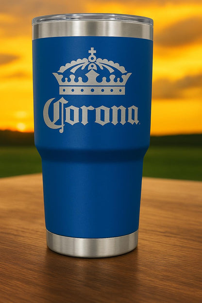 Corona 30oz Tumbler: Stainless Steel, Double Wall Insulated