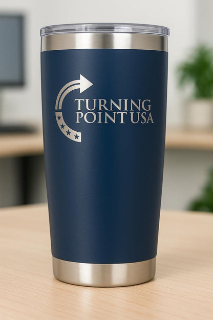 Turning Point USA Tumbler: 20oz Insulated Stainless Steel, Charlie Kirk