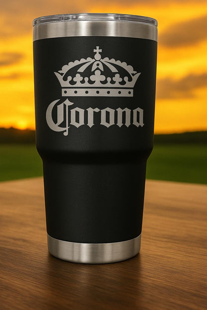 Corona 30oz Tumbler: Stainless Steel, Double Wall Insulated