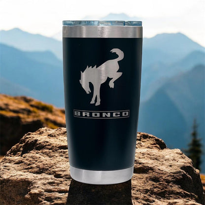 FORD BRONCO Corvette Tumbler: 20 oz Stainless Steel, Double Wall Insulated