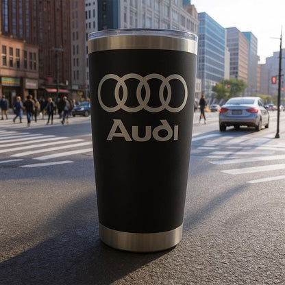 Audi Tumbler: 20 oz Stainless Steel, Double Wall Insulated
