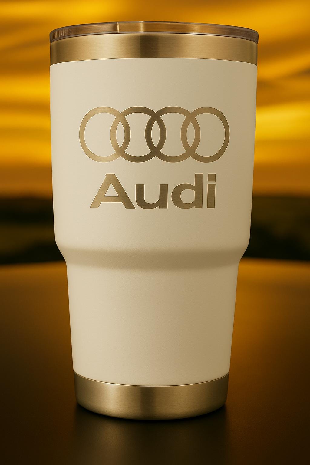 AUDI 30oz Tumbler: Stainless Steel, Double Wall Insulated