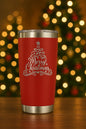 Merry Christmas Tumbler: 20 oz Stainless Steel, Double Wall Insulated