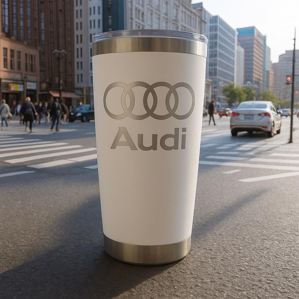 Audi Tumbler: 20 oz Stainless Steel, Double Wall Insulated